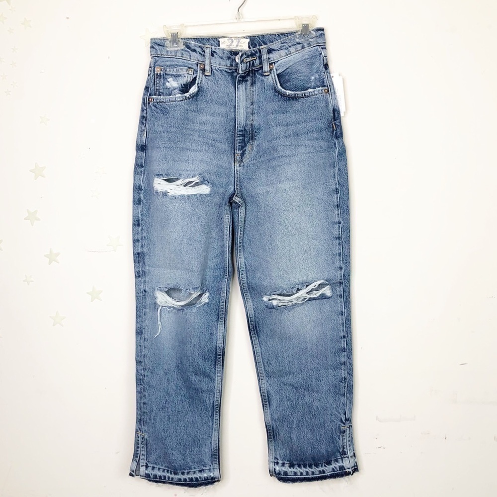 Free People Very Distressed Ankle Jeans